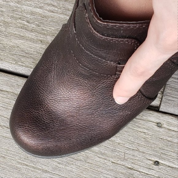 6.5m Womens Canyon River Blues Paige chuncky heel boot shoe brown bronze - Picture 11 of 11